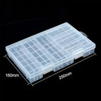 RUIAN Battery Storage Box for AA AAA Batteries, 100 Capacity Clear Plastic - Image 2