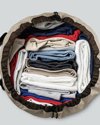 Laundry Bag with Shoulder Straps and Mesh Pocket Laundry Backpack Large - Image 5
