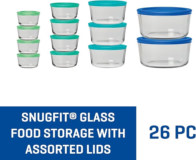 Anchor Hocking 26 Piece Glass Storage Containers - Image 2