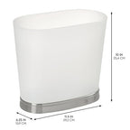 iDesign Slim Bathroom Trash Can, Small Plastic Garbage Can - Image 3