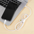 6pcs Leather Cord Organizer Reusable Cable Straps PU Leather Cable Organizer - Image 6