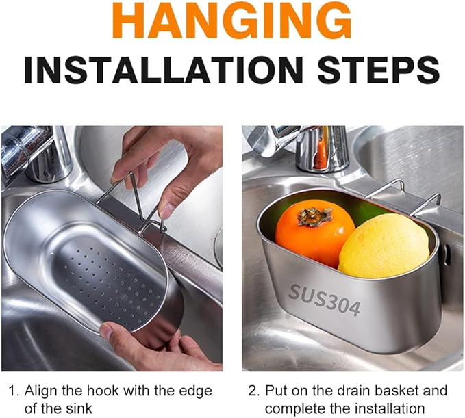Stainless Steel Sink Drain Strainer Basket - Image 2