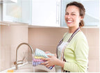 Kitinjoy Cotton 16 Pack Kitchen Towels and Dishcloths Sets, 16 x 25 Inch & 12 X - Image 7