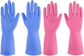 Rubber gloves dishwashing 2 or 4 Pairs by IUCGE