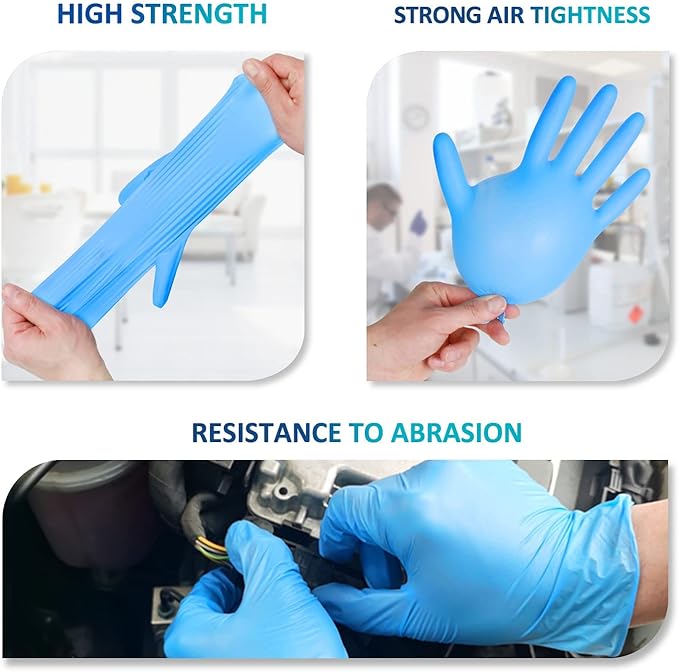 PROMEDIX P Nitrile Disposable Gloves, 4mil-100 Count, Gloves Disposable Latex - Image 2