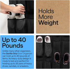 GORILLA GRIP Over the Door Shoe Organizer, 35 Large Breathable Mesh Pockets - Image 3
