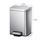 EKO Madison 6L / 1.6 Gal Bathroom Trash Can - Image 6