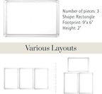 STORi SimpleSort 3-Piece Stackable Clear Drawer Organizer Set | 9" x 6" x 2" - Image 5