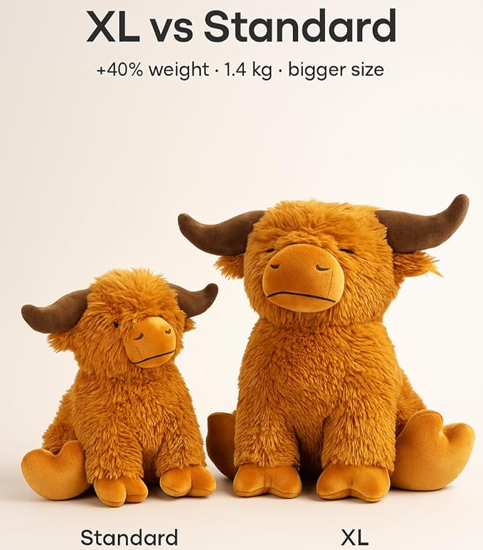 Highland Cow Door Stopper – Cute Weighted Animal Doorstop - Image 2