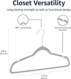 Amazon Basics Slim Velvet Non-Slip Space Saving Suit Clothes Hangers, Closet - Image 9