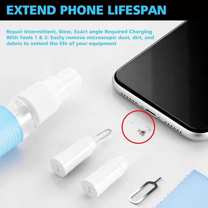 Phone Cleaning Kit, Cell Phone Cleaning Repair and Recovery Phone Charging Port - Image 3