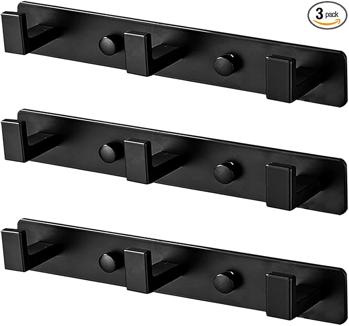 Coat Rack, Heavy Duty Stainless Steel 9 Tri Coat Hook Hanger, Wall Mounted Wall by Vanloory