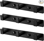 Coat Rack, Heavy Duty Stainless Steel 9 Tri Coat Hook Hanger, Wall Mounted Wall by Vanloory