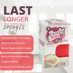 Peachy Clean Silicone Dish Sponge Scrubbers, Fresh Berry Scent, Non-Scratch - Image 5