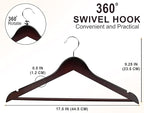 Utopia Home Premium Wooden Hangers 30 Pack - Image 2