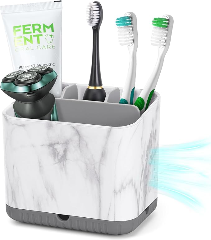 Toothbrush Holders for Bathrooms, Tooth Brush Holder for Bathroom Countertop by PARKMANI