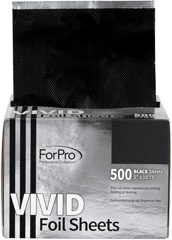 ForPro Professional Collection Vivid Black Embossed Foil Sheets, Pop-Up Foil - Image 2