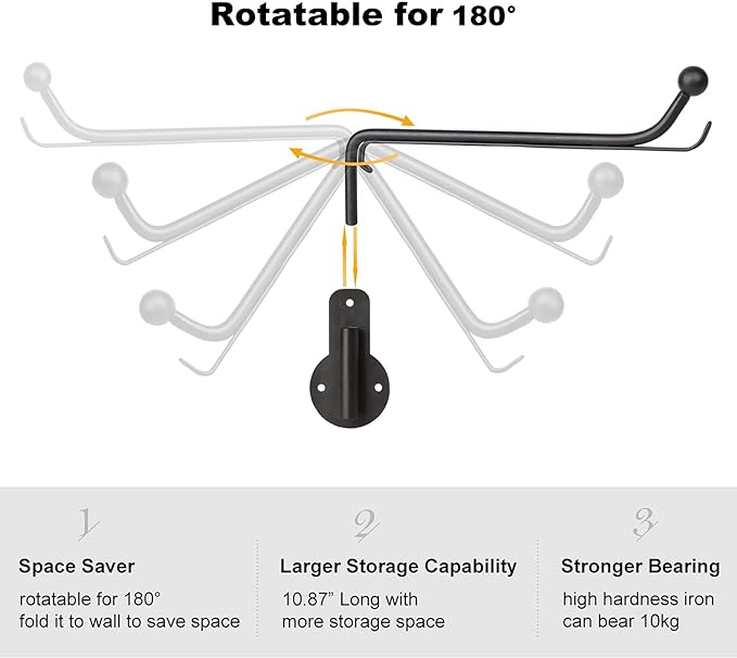 Mkono Wall Mounted Drying Rack Laundry Clothes Hanger - Image 5