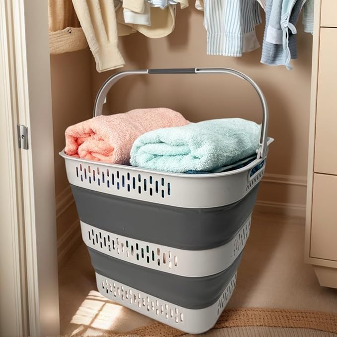 SAMMART 38L Collapsible Laundry Basket - Image 4