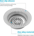 Shower Drain Hair Catcher, Bathtub Drain Cover Hair Trap Strainer Upgraded - Image 3