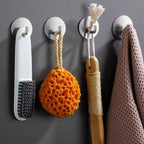 8 Pack Silver Adhesive Wall Hooks, Towel Hooks - Image 2