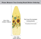 Yellow Sunflower Ironing Board Cover Art Floral Iron Pad Covers Padding - Image 5