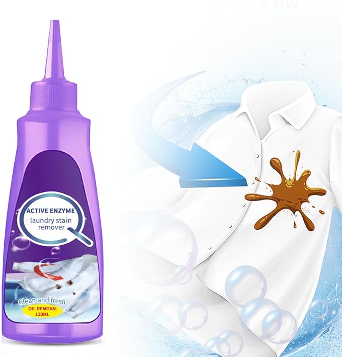 Active Enzyme Laundry Stain Remover, 2025 New Active Enzyme Clothing Stain by Auiepet