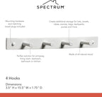 Spectrum Diversified 4 Peg Rack Finish: White - Image 6