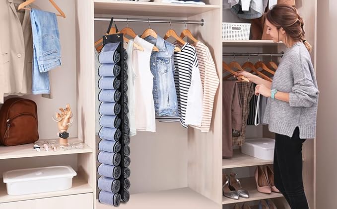 Legging Organizer, Foldable Hanging Closet Organizer - Image 2