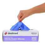 Dealmed Nitrile Medical Grade Exam Gloves, Disposable, Latex-Free by Dealmed
