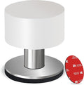 Door Stopper with Extra Sticker, Self-Adhesive Door Stop with Black Rubber by WellFactor