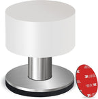 Door Stopper with Extra Sticker, Self-Adhesive Door Stop with Black Rubber by WellFactor