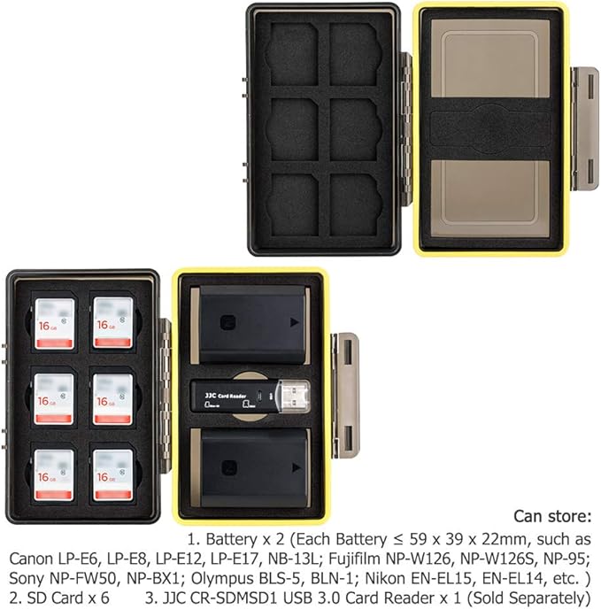Sony NP-FZ100 NP-FW50 Battery SD Memory Card Case Holder - Image 5