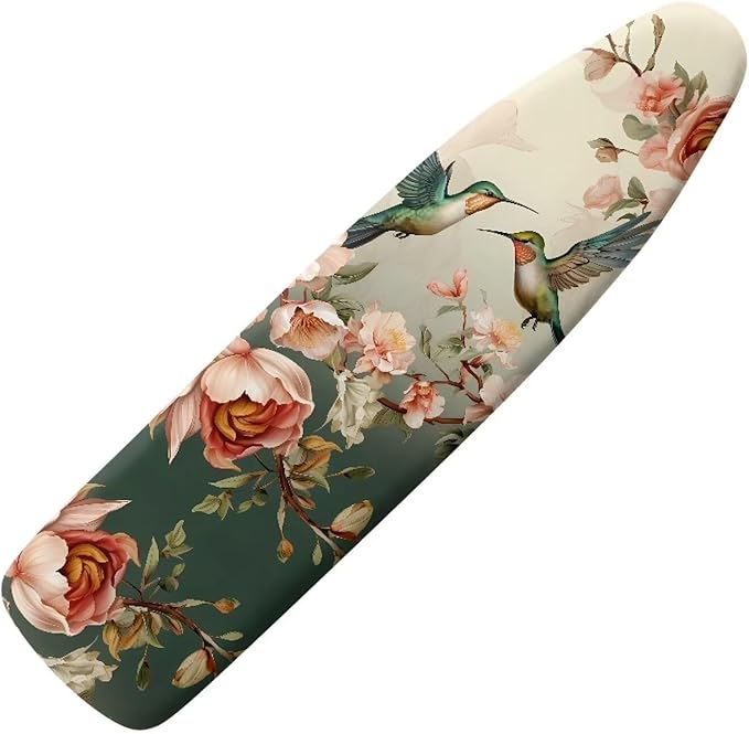 Hummingbird Floral Ironing Board Cover by Oamsistay