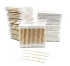 Cotton Swabs with Wooden Sticks/Double Tipped Natural Bamboo Cotton Buds 900pcs - Image 7