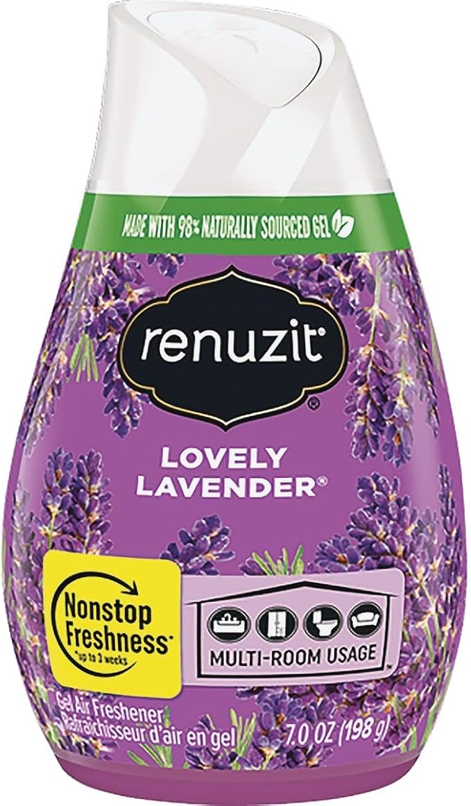 Renuzit, Lovely Lavender Gel Air Freshener, 7 Ounce by renuzit