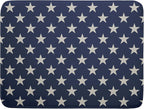 Patriotic July of 4th Blue Star Dish Drying Mat by Aytipun