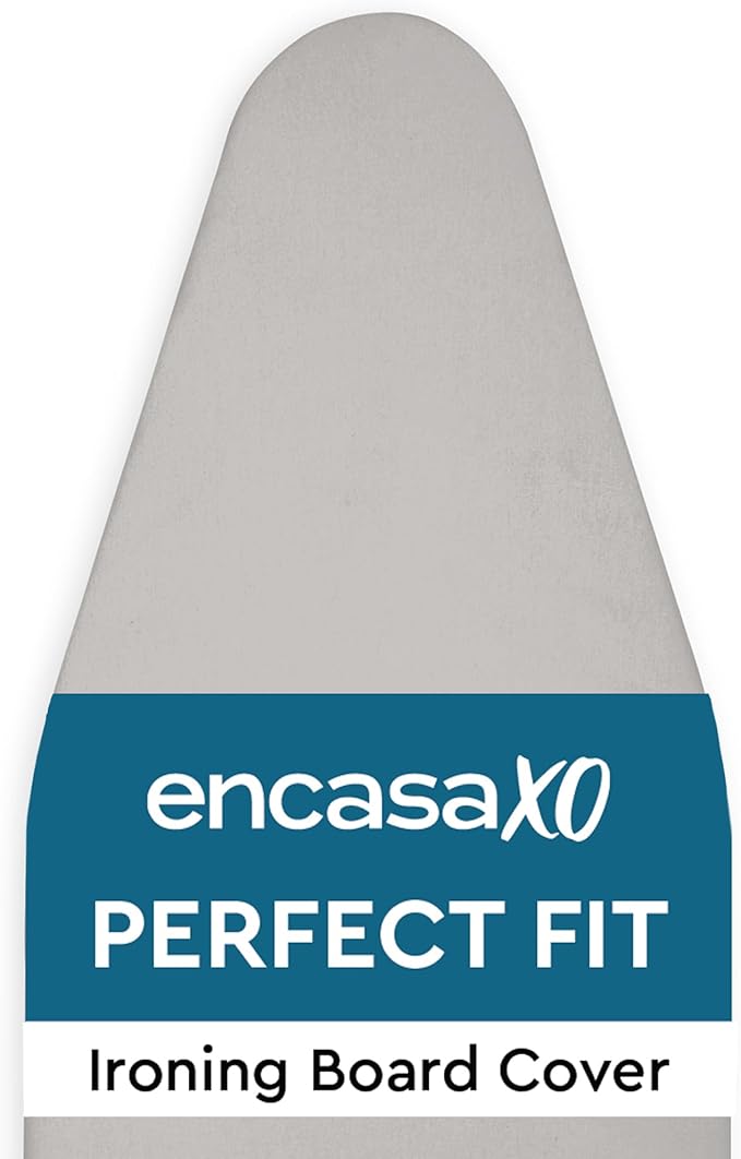 Encasa XO Ironing Board Cover and Pad 49"x18" - 4mm Felt Wide Iron Board Cover by EncasaXO