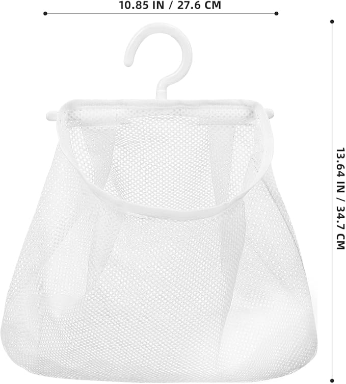 Mesh Storage Hanging Bag with Swiveling Hook - Image 9