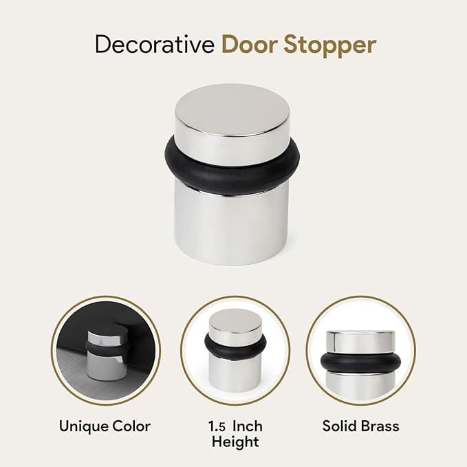 Mega Handles Floor Door Stopper, Quickly Installed Wall Protector, Wall - Image 5
