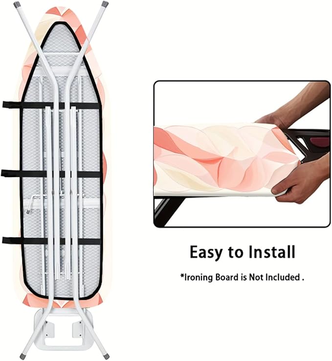 Nuxovilar Soft Gradient Leaf Motifs Ironing Board Cover, This Cover Fits Most - Image 5