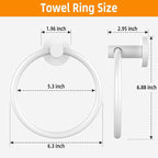 Towel Ring 2Pack, SUS304 Stainless Steel Hand Towel Holder - Image 6