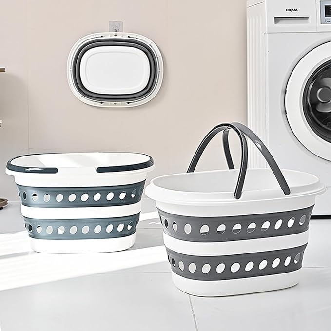 2 Pack Compact Collapsible Laundry Basket, Small Size Pop-Up Hamper Perfect - Image 5