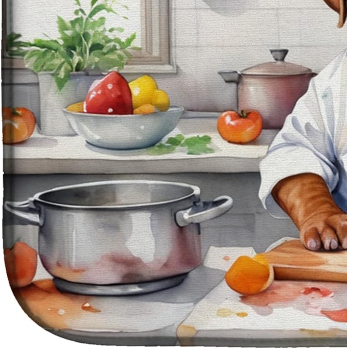 Caroline's Treasures DAC6241DDM Dogue de Bordeaux The Chef Dish Drying Mat - Image 4