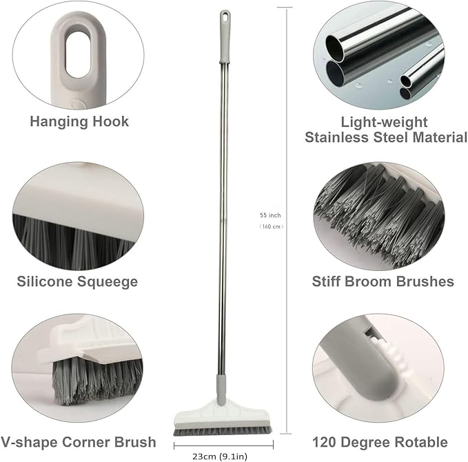 2 in 1 Floor Brush Scrubber - Image 4
