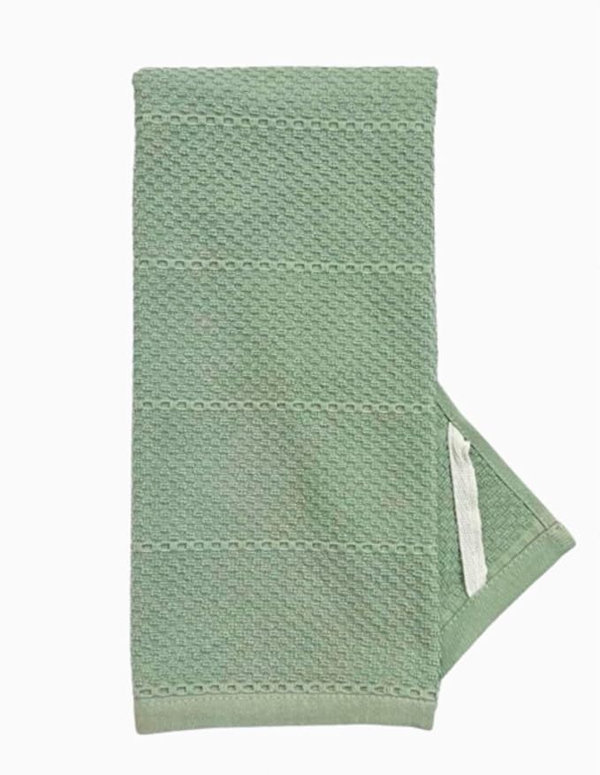 Serafina Home Sage Green Kitchen Dish Towels: 100% Cotton Cloth Soft Cleaning - Image 6