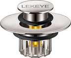 LEKEYE Tub Stopper | Shower Drain Hair Catcher | Pop-up Drain Stopper by LEKEYE