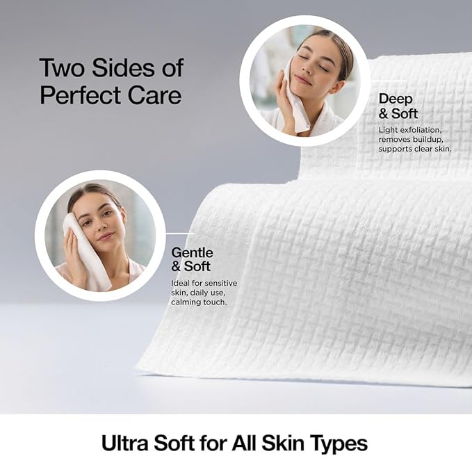 Face Towels - Ultra Soft and Thick Disposable Face Towelettes - Image 4