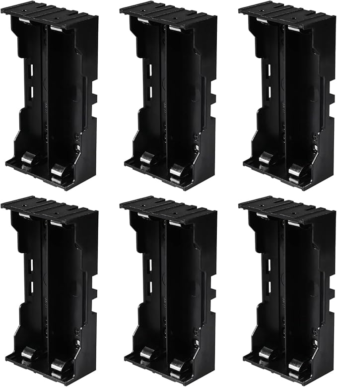 6pcs 18650 Battery Case Holder 2 Slots X 3.7V 18650 Battery Storage Box by Coliao