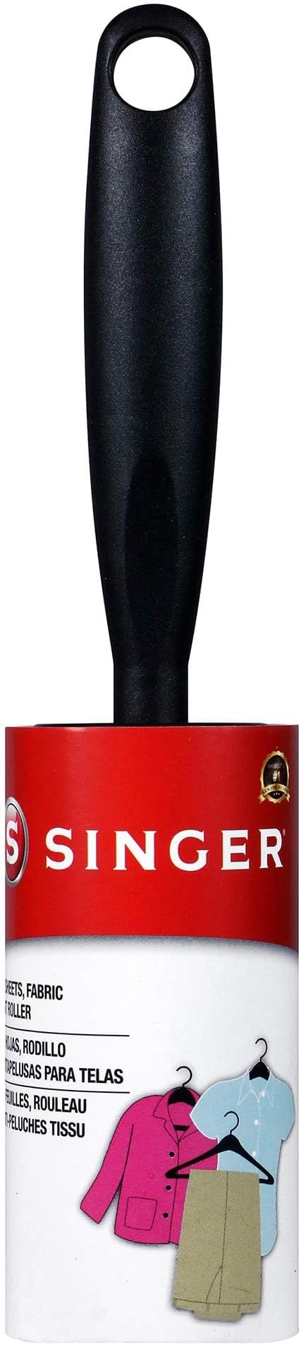 SINGER Fabric Lint Roller, 65 Sticky Sheets by Singer%C2%AE
